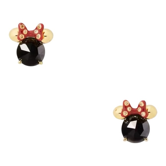 Kate Spade Disney Minnie Black Bow Earrings - Picture 1 of 1
